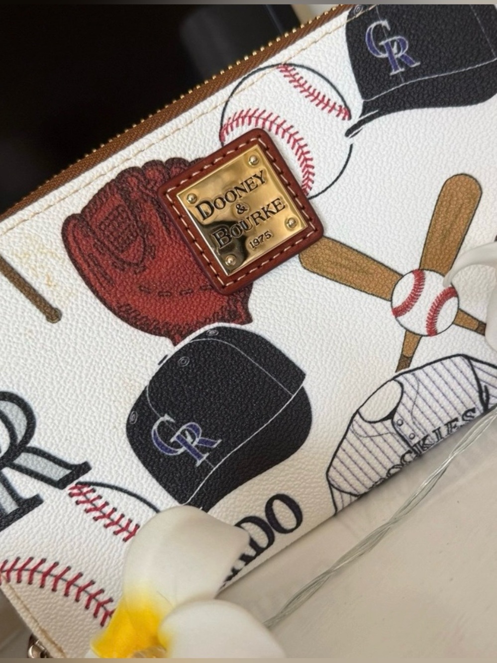 DOONEY and BOURKE baseball edition, Colorado Rockies zip around wallet wristlet